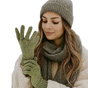 Madewell Tech Soft Knit Wool Texting Winter Gloves